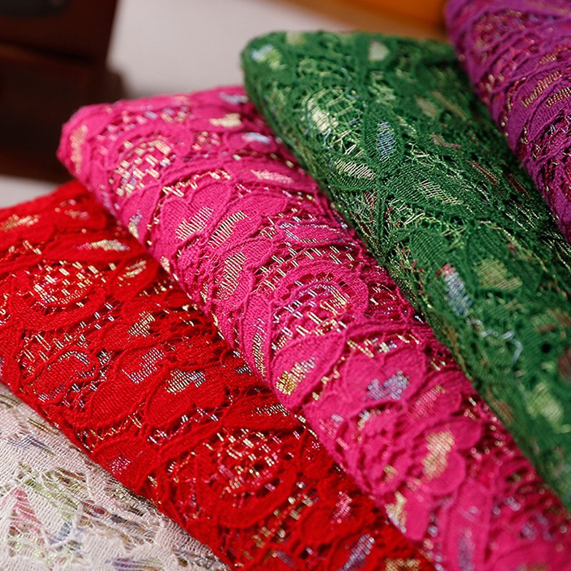 Lace Fabric Eyelash Cutwork for Women's Wear Wholesale Supplier 7